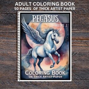 Spiral Bound Adult Coloring Book - Thick Artist Pa…